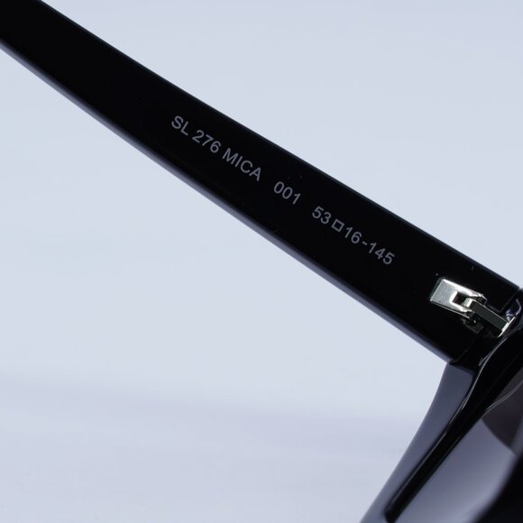 ?️ New Saint Laurent SL276 MICA 001 Sunglasses - Black Frame, Grey Lenses main image 7